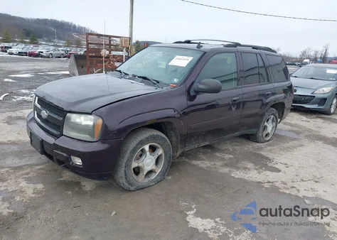 2008 Chevrolet Trailblazer Lt из США, поврежденный, VIN 1GNDT13S782144373